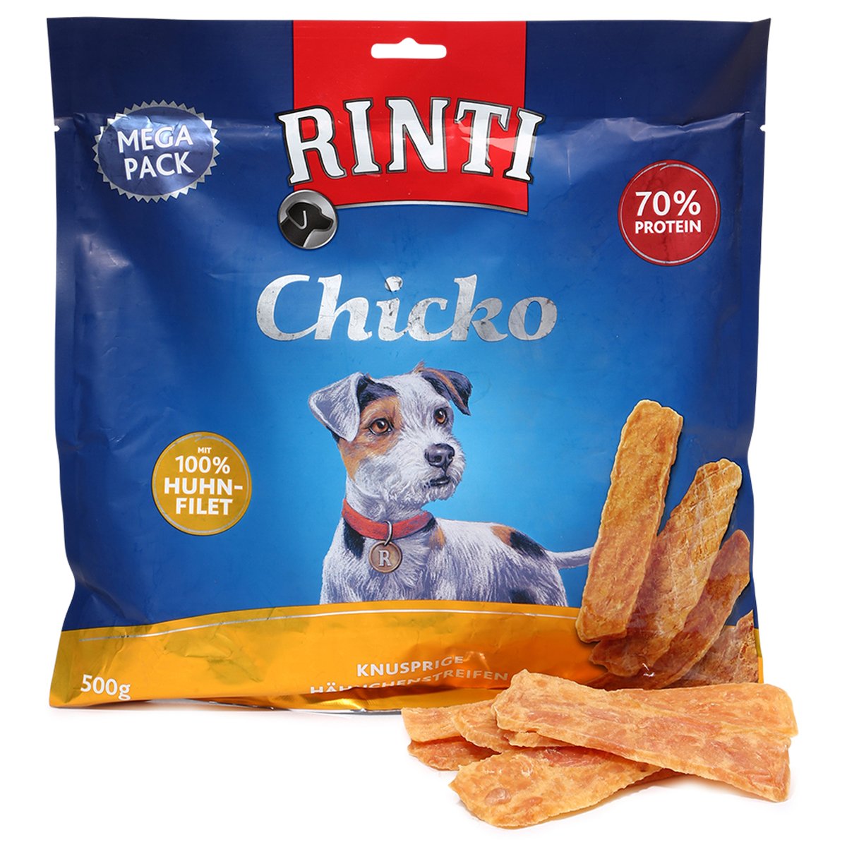 Rinti Hundesnack Extra Chicko 100% Huhnfilet 500g