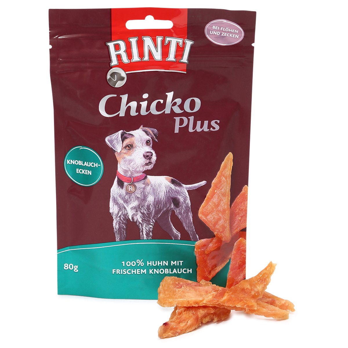 Rinti Extra Chicko Plus Knoblauch-Ecken 80g