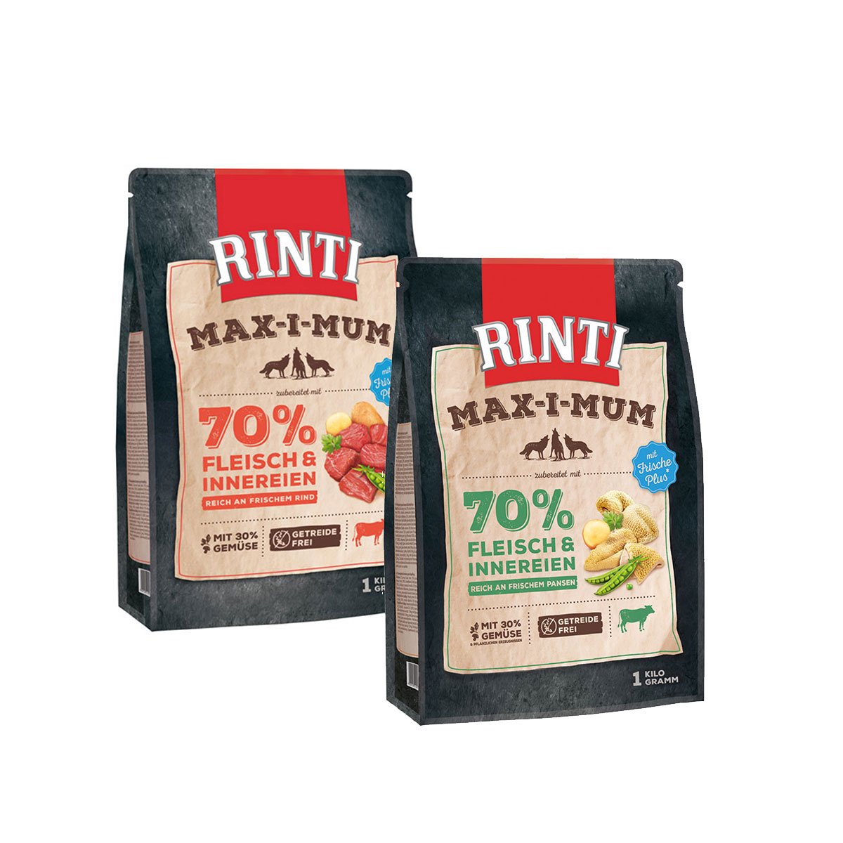 Rinti Max-i-Mum Rind und Pansen Mixpaket 2x4kg