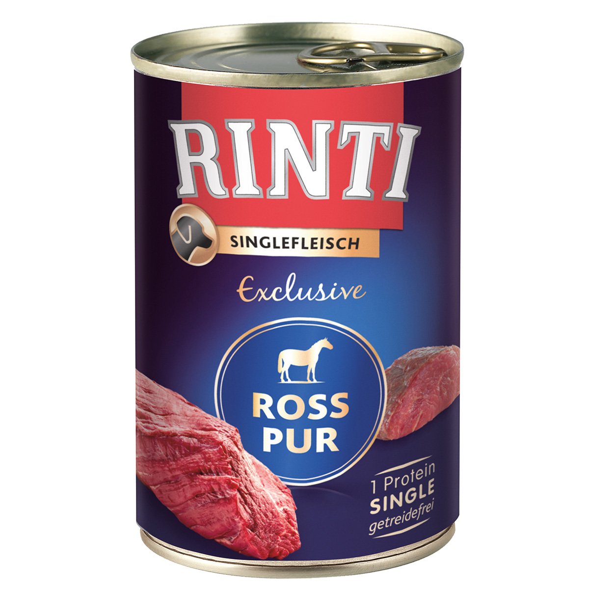 Rinti Singlefleisch Exclusive Ross pur 24x400g