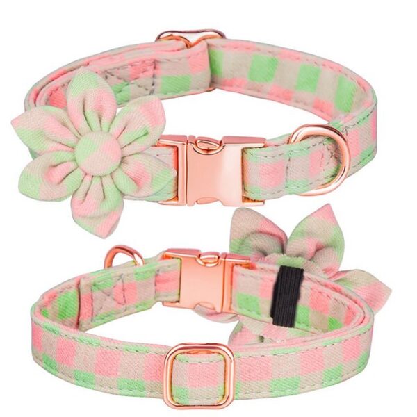 Rosnek Hunde-Halsband Floral bedruckte,für kleine mittel Hunde