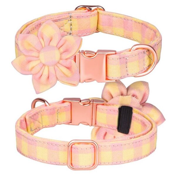 Rosnek Hunde-Halsband Floral bedruckte,für kleine mittel Hunde