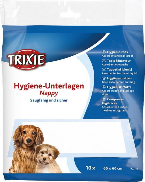 TRIXIE Hundetoilette Trixie Welpen-Unterlage Nappy-Stubenrein 60x60cm - 10er