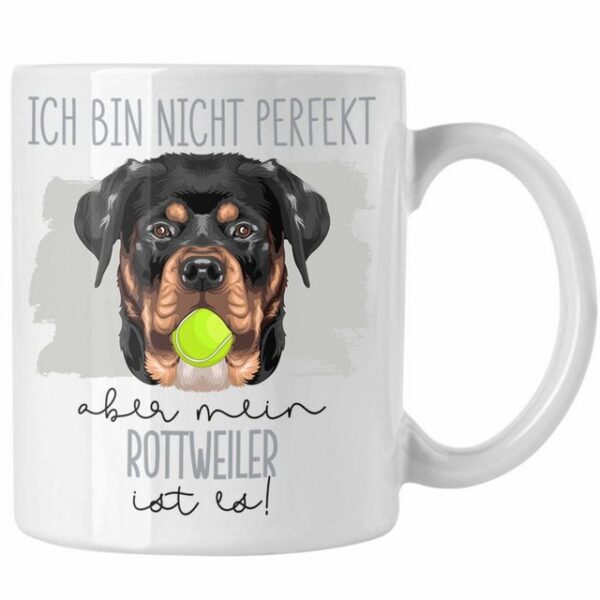 Trendation Tasse Rottweiler Besitzer Tasse Geschenk Lustiger Spruch Geschenkidee Besitz