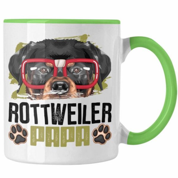 Trendation Tasse Rottweiler Papa Besitzer Tasse Geschenk Lustiger Spruch Geschenkidee R