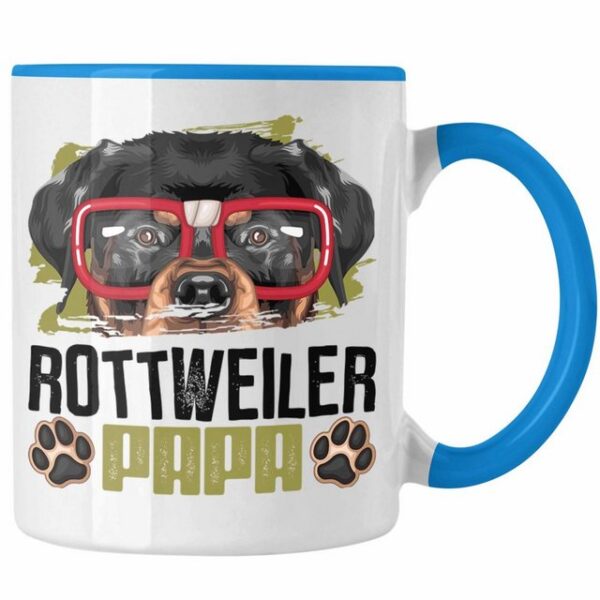 Trendation Tasse Rottweiler Papa Besitzer Tasse Geschenk Lustiger Spruch Geschenkidee R