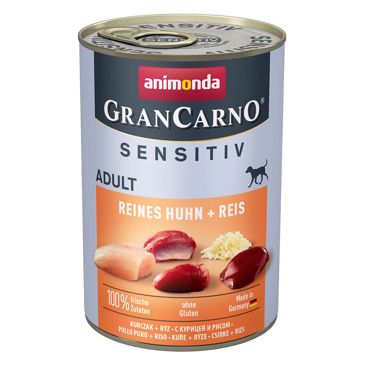 animonda GranCarno Adult Sensitiv Reines Huhn + Reis 24x400g