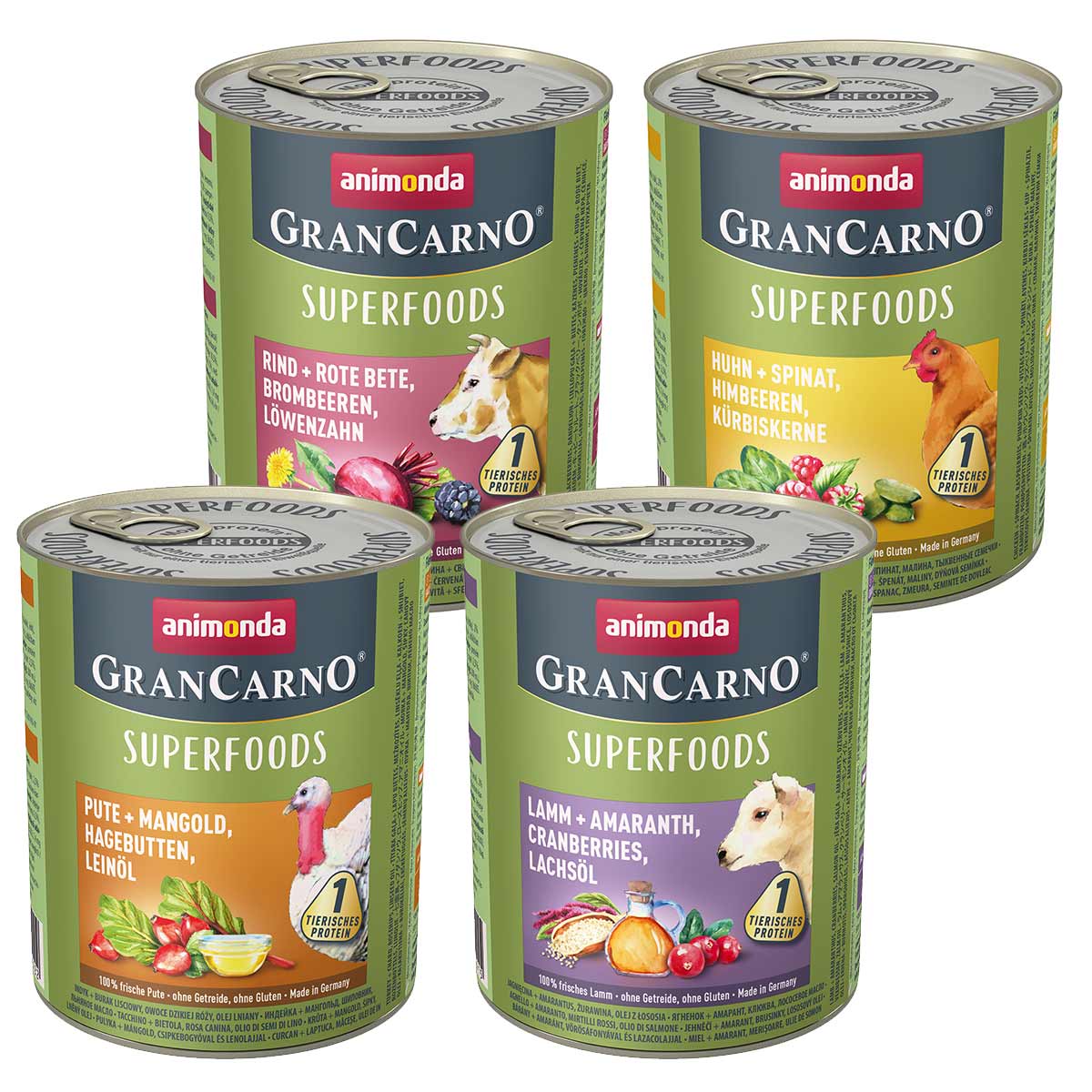 animonda GranCarno superfoods Mixpaket 24x800g