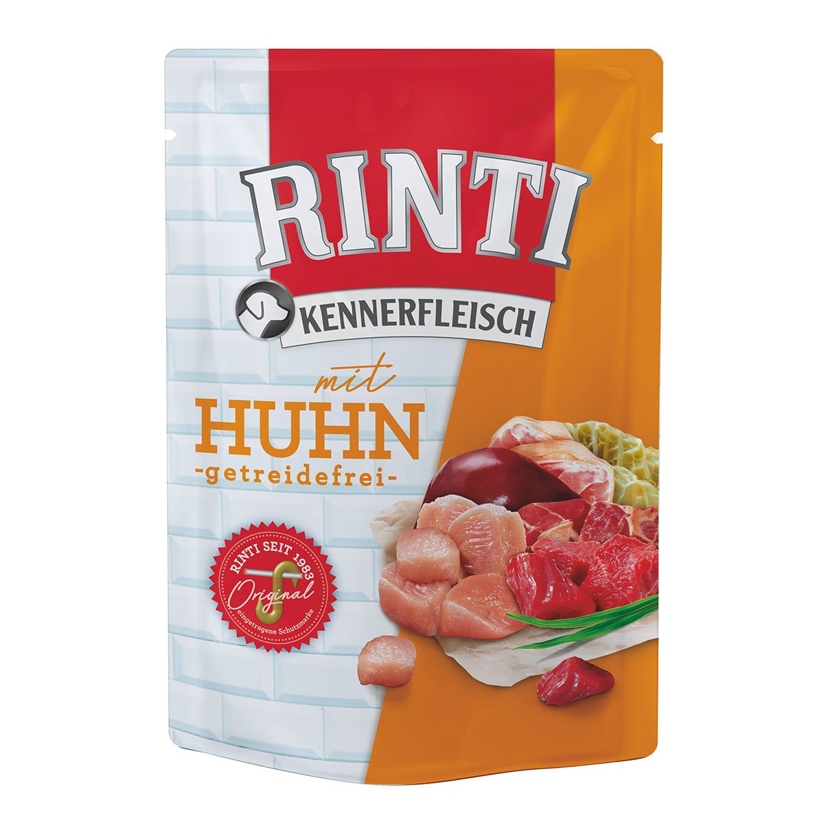 Rinti Kennerfleisch mit Huhn Pouch 10x400g