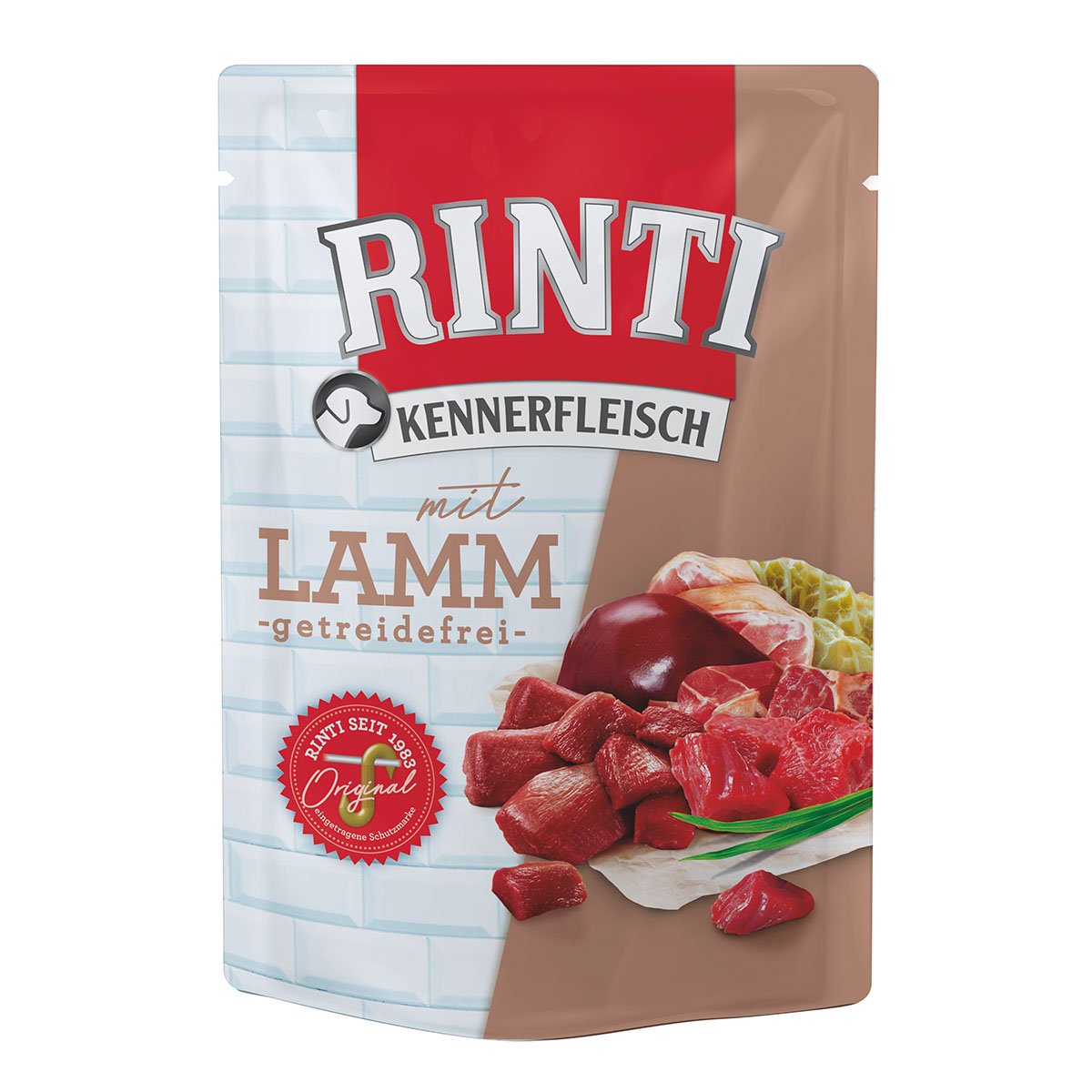 Rinti Kennerfleisch mit Lamm Pouch 10x400g