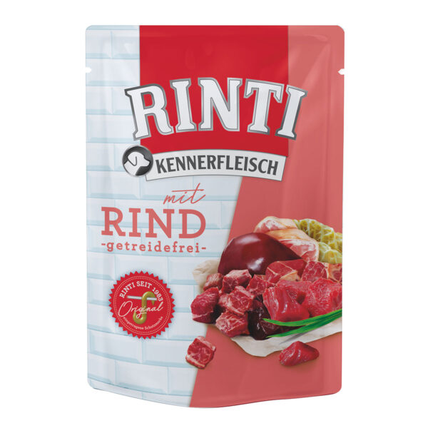 Rinti Kennerfleisch mit Rind Pouch 10x400g