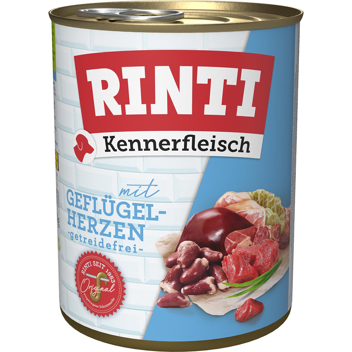 Rinti Kennerfleisch Geflügelherzen 24x800g