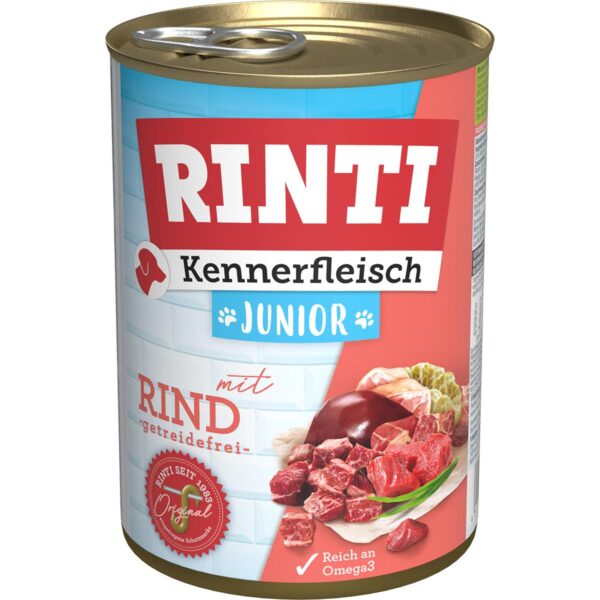 Rinti Kennerfleisch Junior mit Rind 24x400g