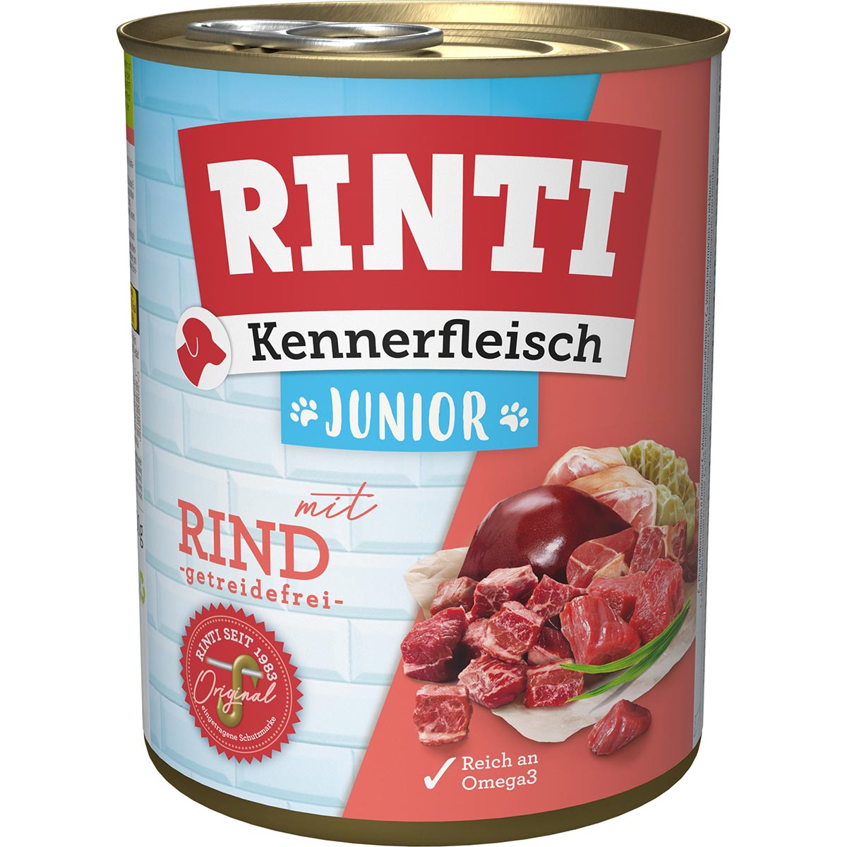 Rinti Kennerfleisch Junior mit Rind 12x800g