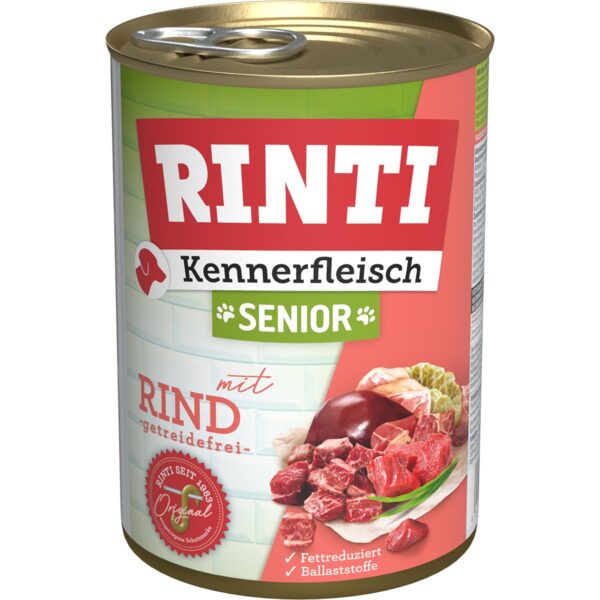 Rinti Kennerfleisch Senior mit Rind 24x400g