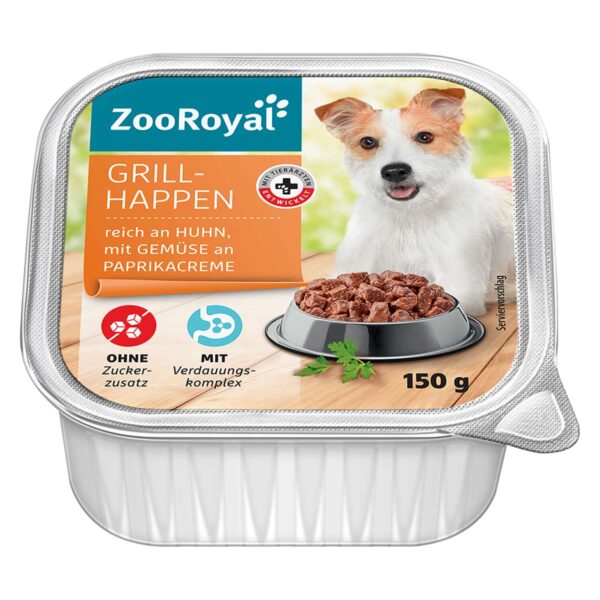 ZooRoyal Grillhappen reich an Huhn 11x150g