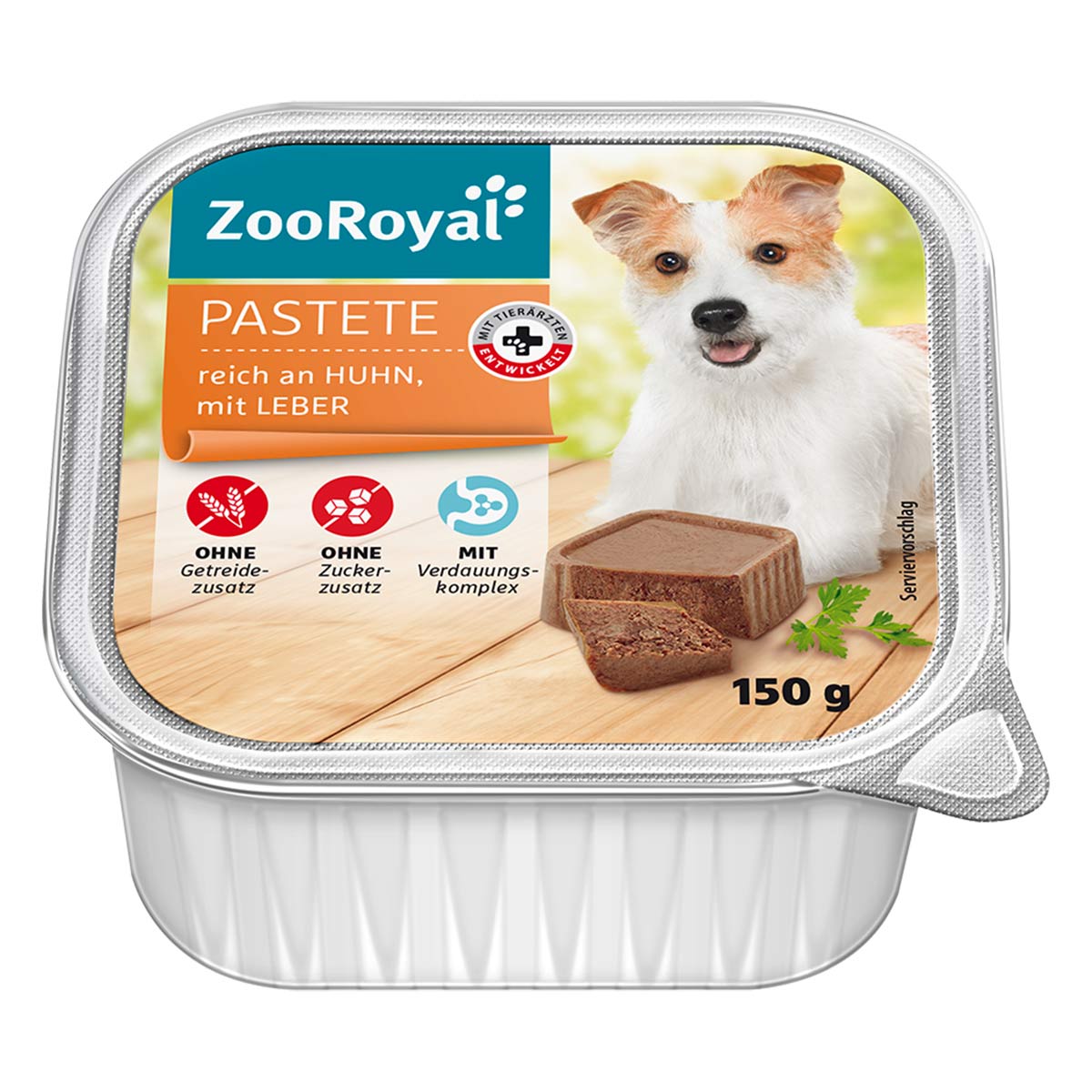 ZooRoyal Pastete reich an Huhn und Leber 11x150g