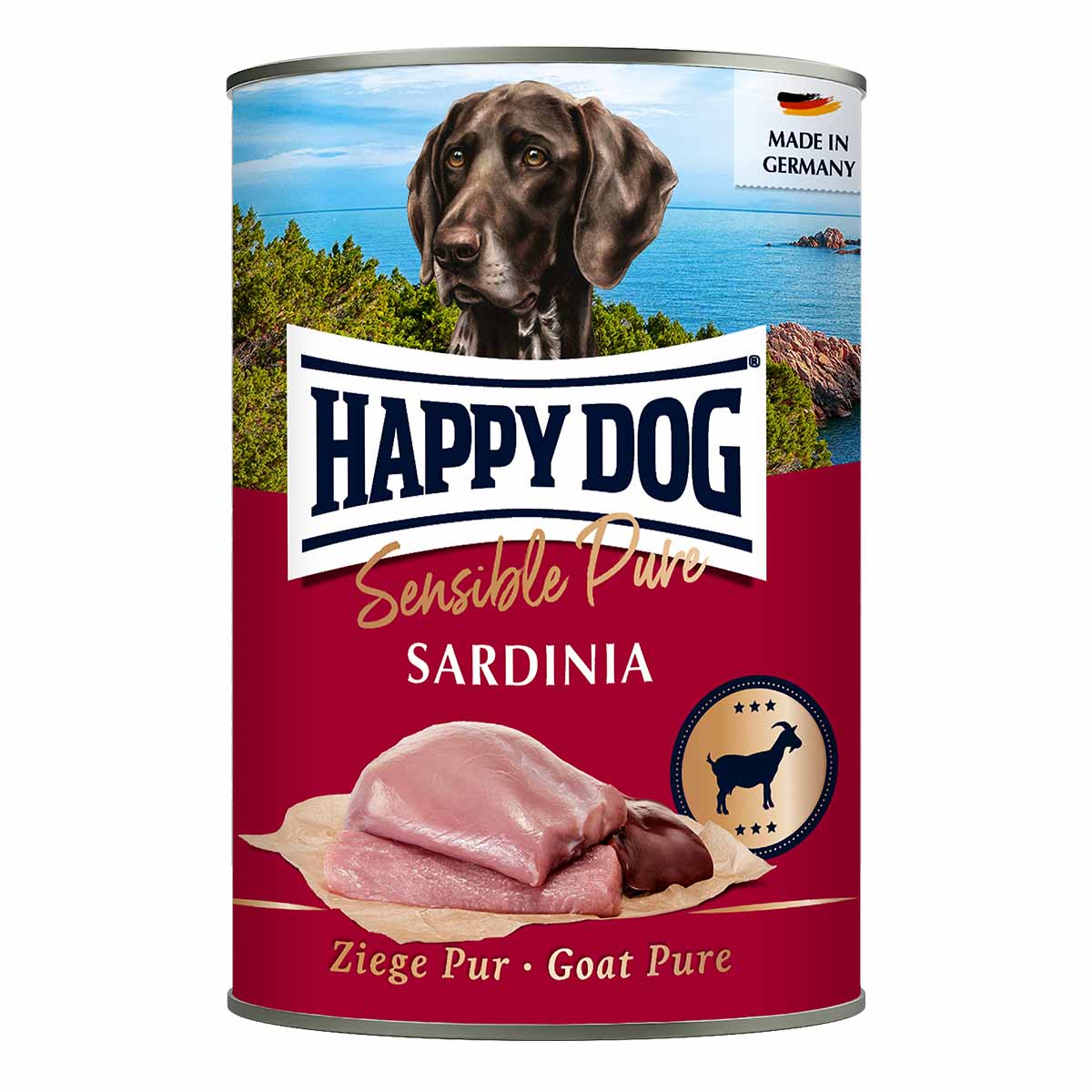 Happy Dog Sensible Pure Sardinia (Ziege) 6x400g 5+1 gratis