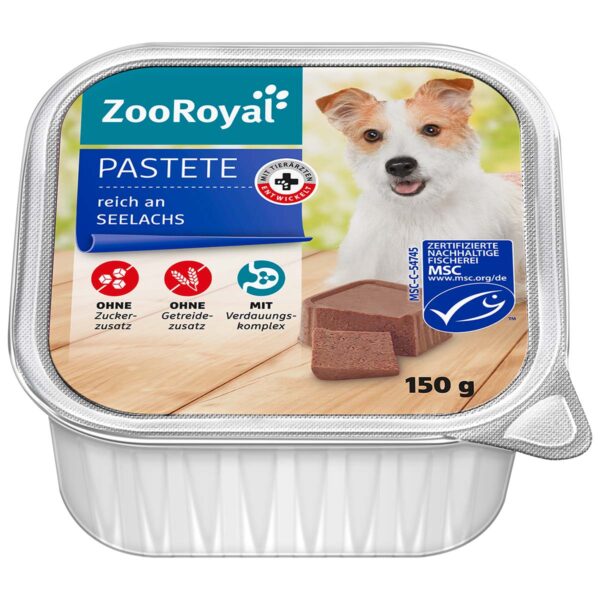 ZooRoyal Pastete reich an Seelachs 11x150g