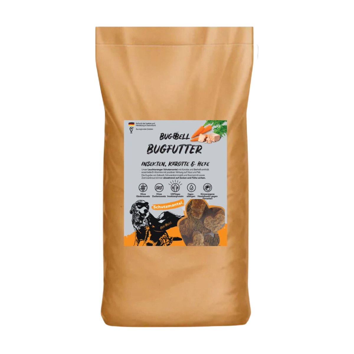 BugFutter Adult orange Karotte & Hefe 2x7kg