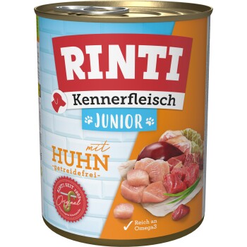 RINTI Kennerfleisch Junior Huhn 36x800 g