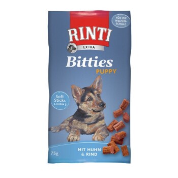 RINTI Bitties Puppy 16x75g Huhn & Rind