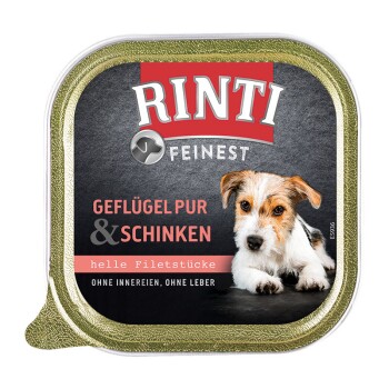 RINTI Feinest Adult Geflügel pur & Schinken 44x150 g