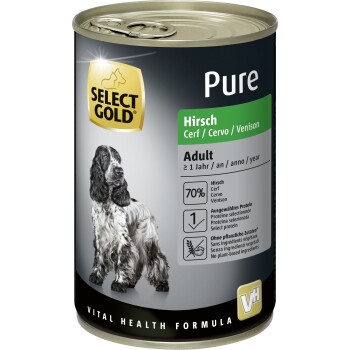 SELECT GOLD Pure Adult Hirsch 24x400 g