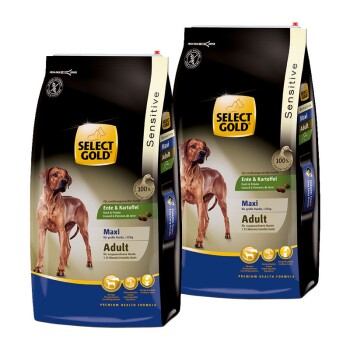 SELECT GOLD Sensitive Adult Maxi Ente & Kartoffel 2x12 kg