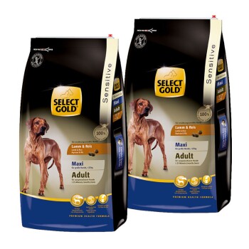 SELECT GOLD Sensitive Adult Maxi Lamm & Reis 2x12 kg