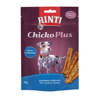 RINTI Chicko Plus 12x80g Fischstäbchen mit Huhn & Lachs