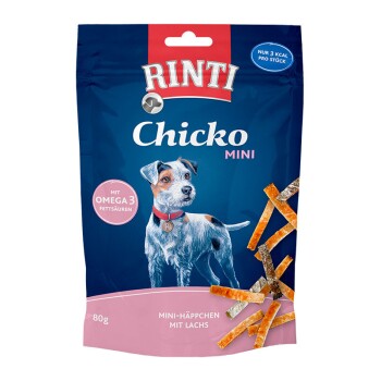 RINTI Chicko Mini Häppchen mit Lachs 12x80g