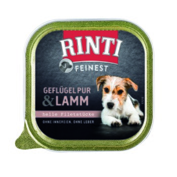 RINTI Feinest Adult Geflügel pur & Lamm 11x150 g