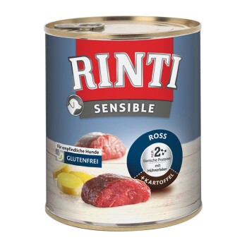 RINTI Sensible Ross & Hühnerleber 24x800 g