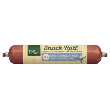 REAL NATURE Snackwurst 12x80g Lachs mit Geflügel & Rind