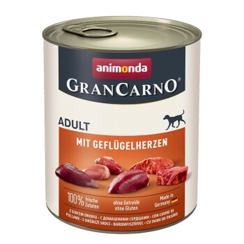 animonda GranCarno Original Adult Geflügelherzen 24x800 g