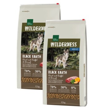 REAL NATURE WILDERNESS Black Earth Rind & Büffel 2x12 kg