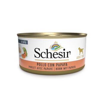 Schesir Adult 18x150g Huhn mit Papaya