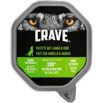 CRAVE Pastete 2 x 7 x 150g Rind und Lamm