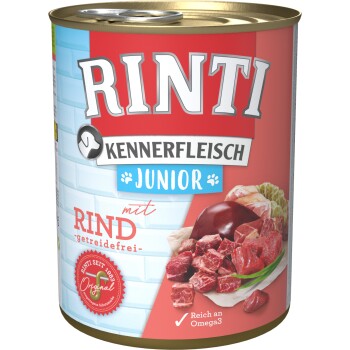 RINTI Kennerfleisch Junior Rind 24x800 g