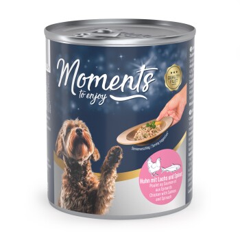 MOMENTS Adult 6x220g Huhn mit Lachs & Spinat