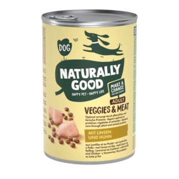 Naturally Good Veggies & Meat 6x400g Linsen und Huhn