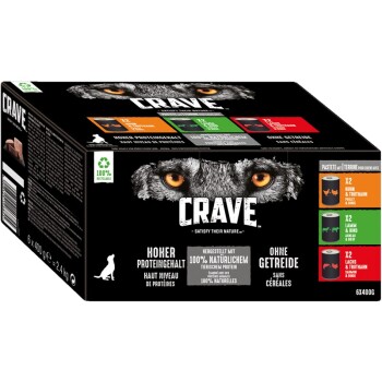 CRAVE Multipack Pastete mit Huhn und Truthahn