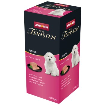 animonda Vom Feinsten Junior Sortenrein 6x150g Pute & Lamm