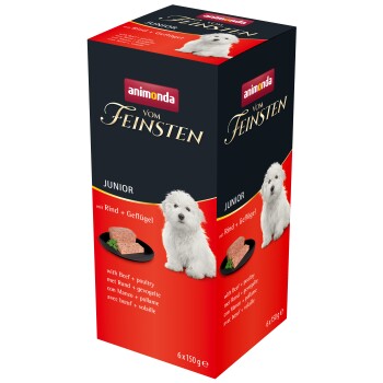 animonda Vom Feinsten Junior Sortenrein 6x150g Geflügel & Rind