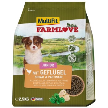 MultiFit Farmlove Junior mit Gefügel & Spinat 2