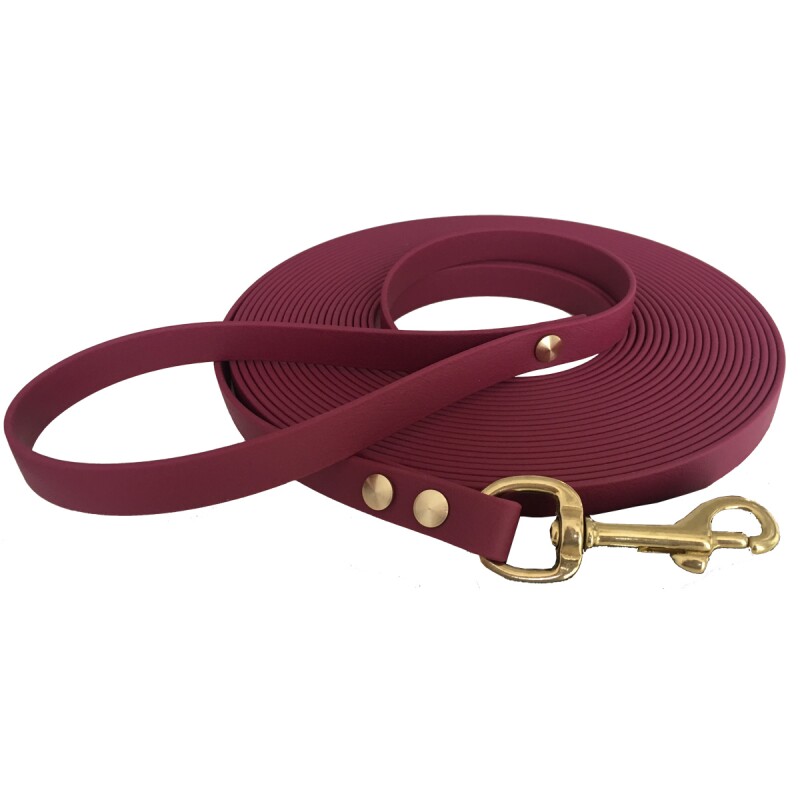 bio-leine 25-35 kg Schleppleine Biothane bordeaux 5 m