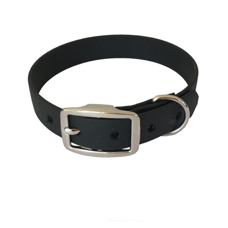 bio-leine 21-30cm HU Biothane Halsband schwarz 21 cm