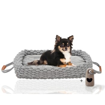 Rohrschneider ® Flauschiges Tierbett inkl. Gratis-Beigabe