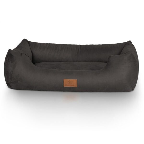 Knuffelwuff Hundebett Dreamline aus Velours schwarz M-L